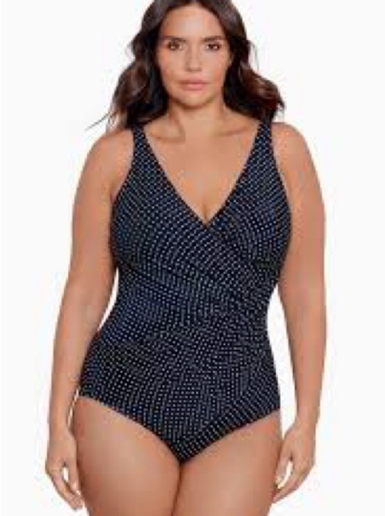 Miraclesuit Other - Miraclesuit Polka Dot One-Piece Swimsuit Sz 24W
